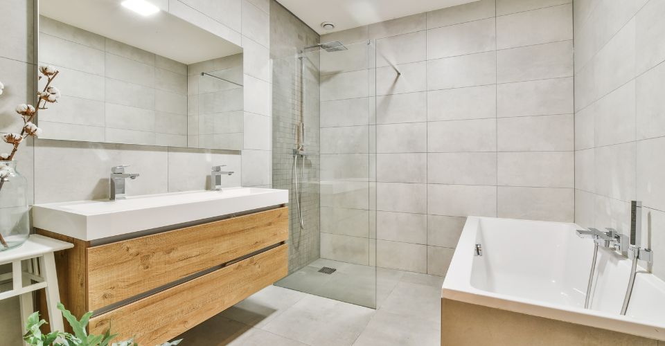 Bathtub and shower combination remodel